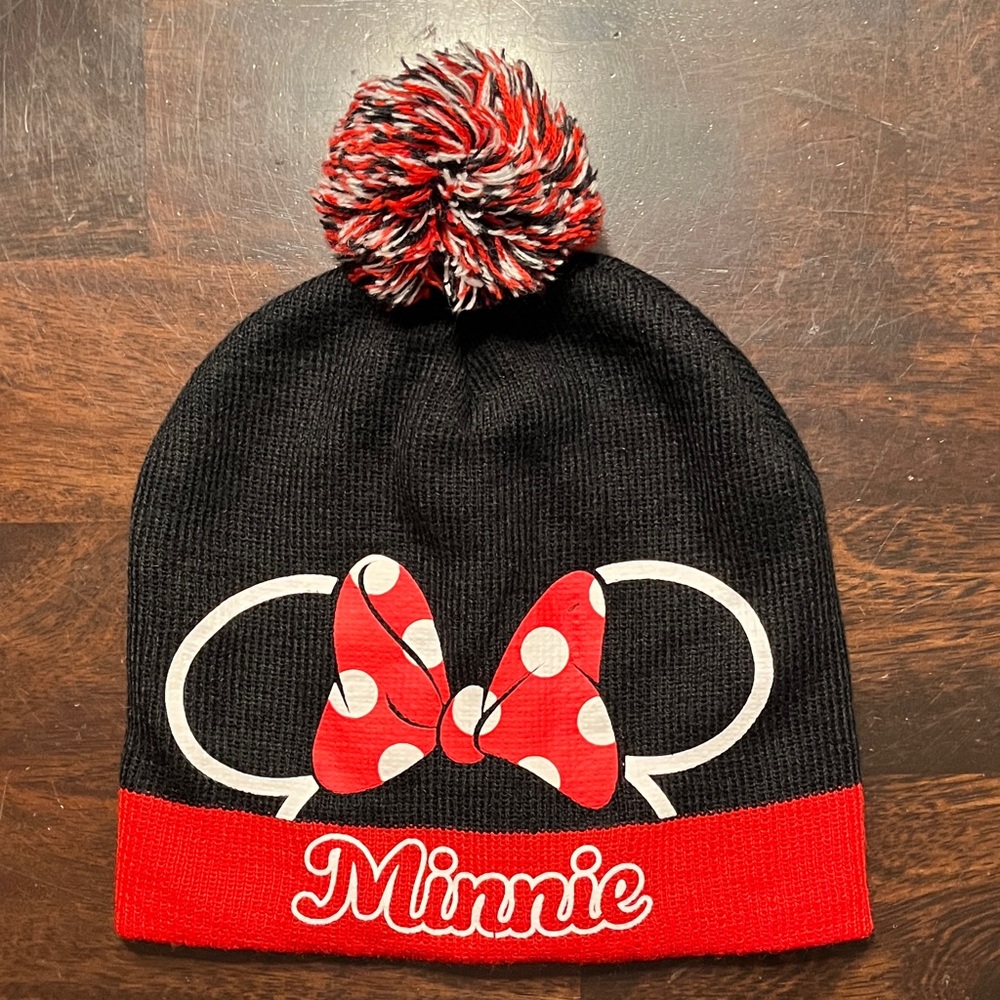Minnie Mouse Pom Beanie